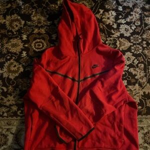 Nike Red Hooded Jacket